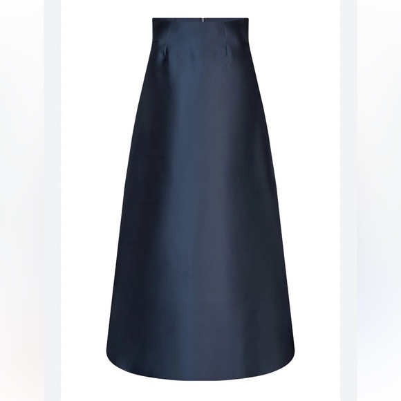 Xscape Women’s Floral Long Satin Skirt Black Size 10 - Picture 1 of 17